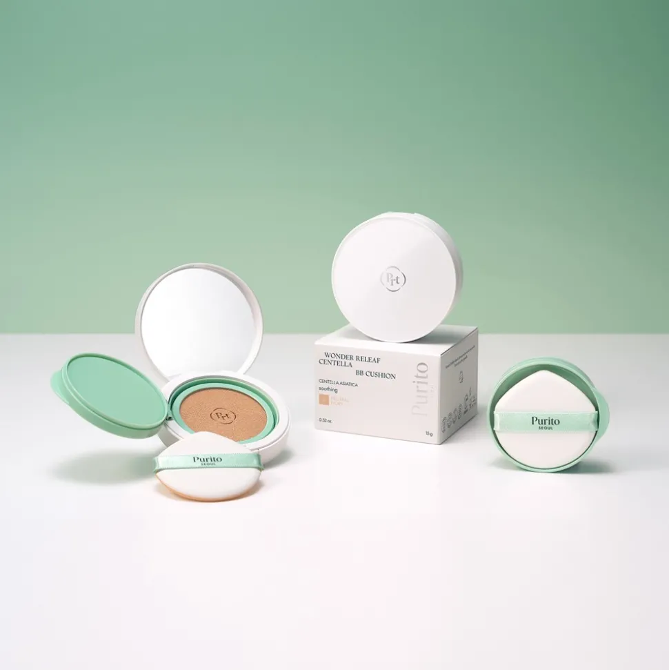Purito Wonder Releaf Centella BB Cushion 21 Light Beige SPF 30 PA+++